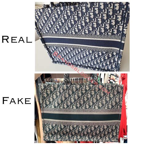 fake vs real dior book tote|dior bag false.